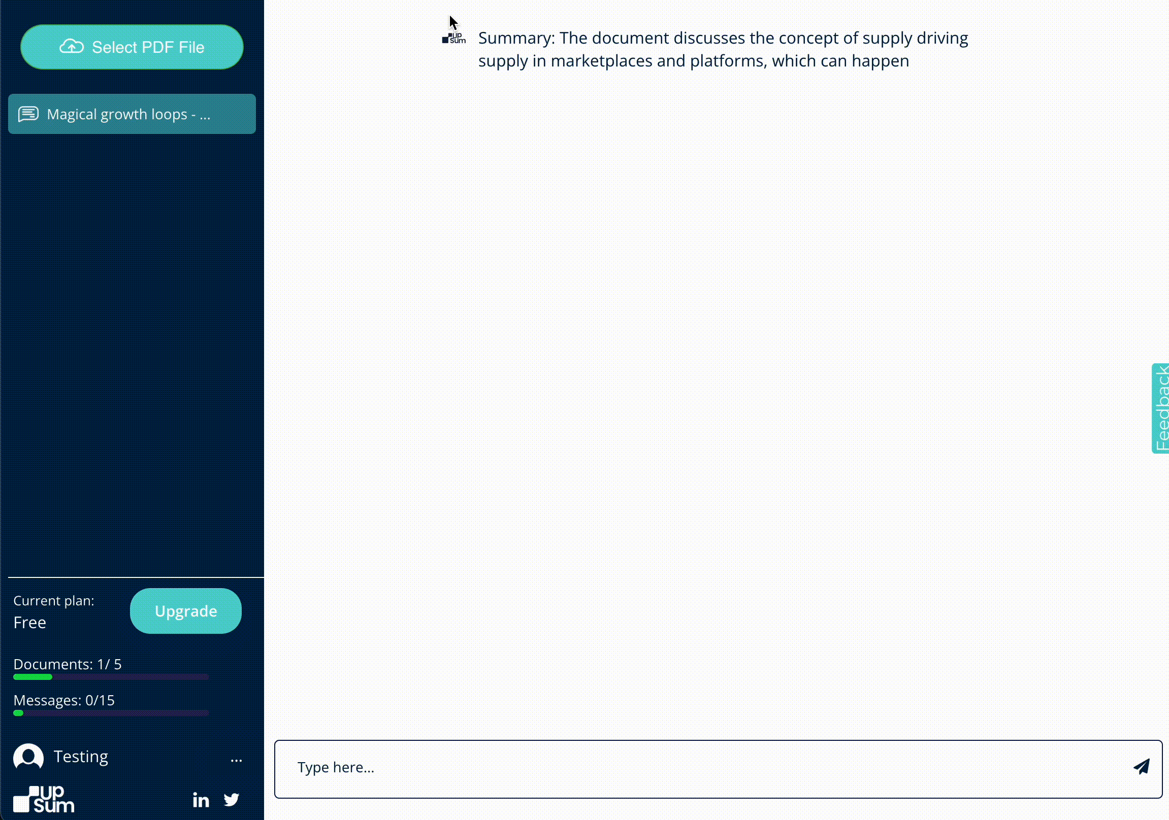 Dashboard mockup